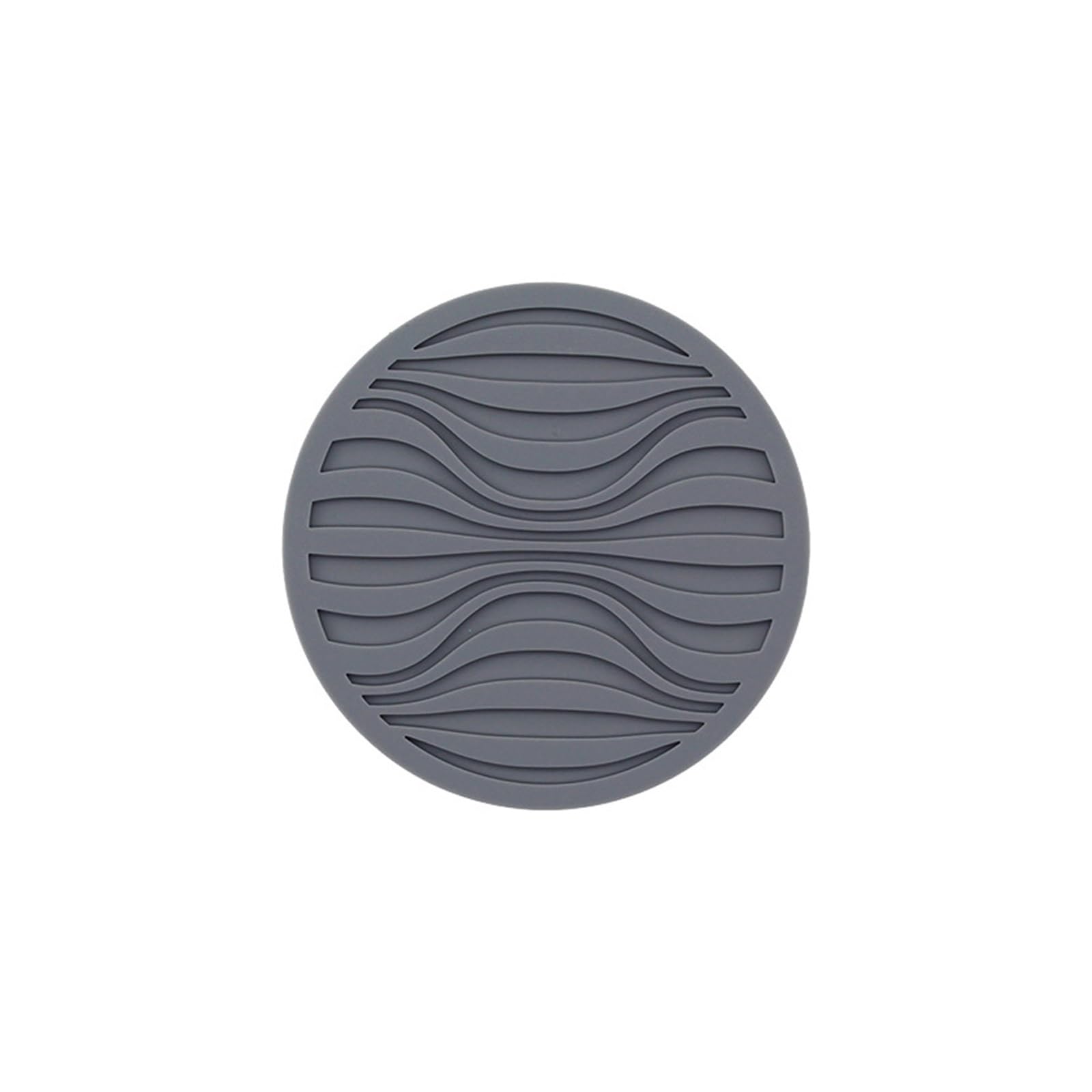 HNJCHE Thickened Non-Slippery Coasters Coasters with Printed Insulated Coasters Set (Color : Black, Size : 10 * 0.5cm)