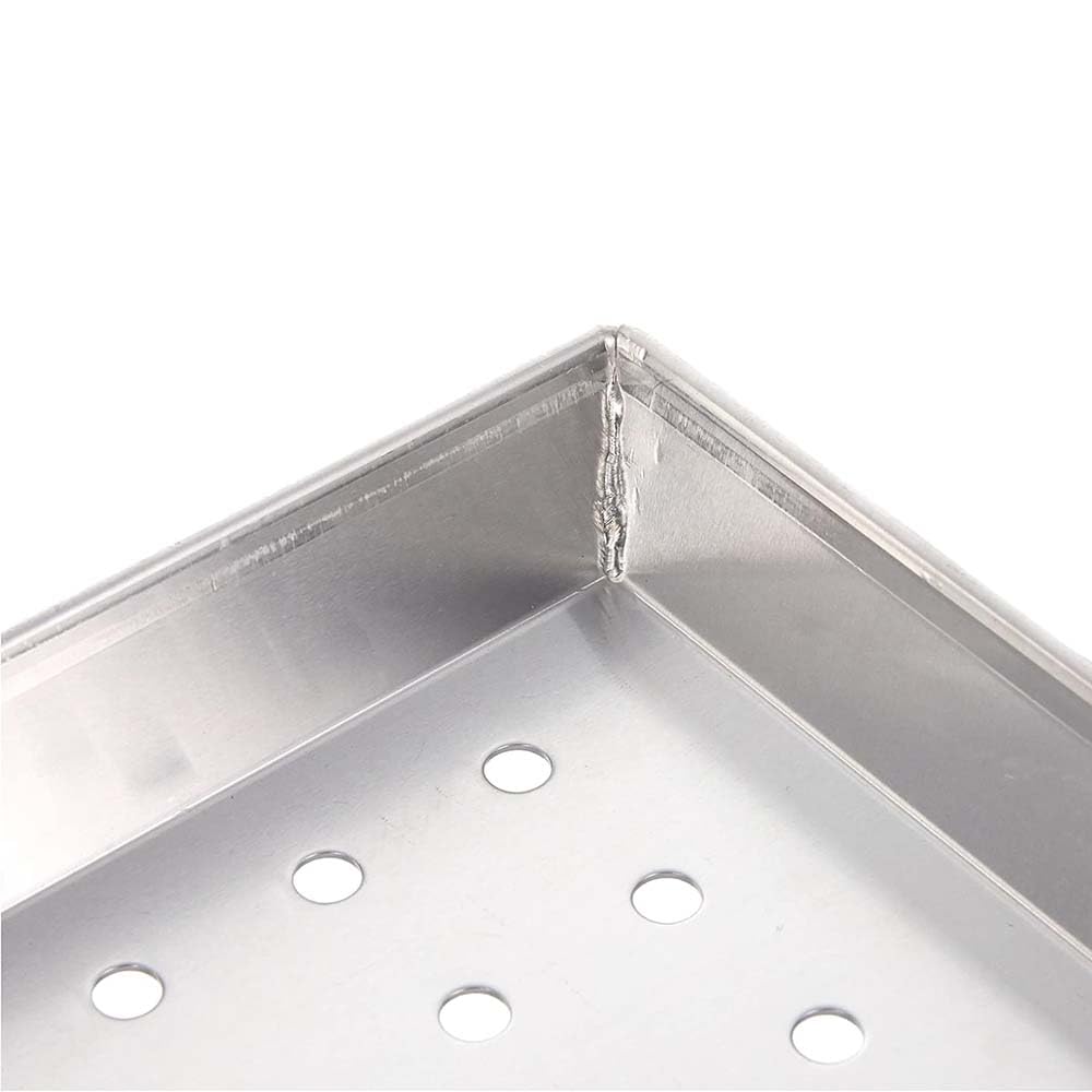 Set di 2 Teglie da forno rettangolare cm 45x35 H3 per Pizza pane dolci forata Professionale in Lega Alluminio 3003 con fori Bordi Ripiegati e Saldature Eccellenti Pasticcerie ristoranti Made in Italy