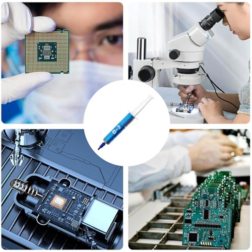 Pasta térmica, Pasta térmica para disipador térmico - Grasa térmica de impedancia térmica,Pasta térmica de 3/7/15 g de Alto Rendimiento para refrigeradores de CPU/GPU para procesadores de CPU - imagen 4
