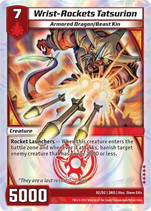Kaijudo TCG - Wrist-Rockets Tatsurion (D2/D2) - Rise of the Duel Masters