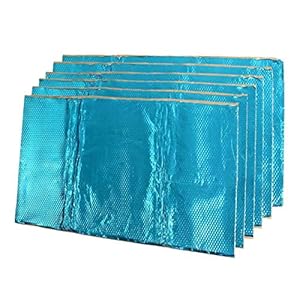 Akoestische panelen 6pcs / set Auto Glass Fiber Geluidsisolatie Proofing demping Closed Cell Geluidsisolatie Foam Kap…