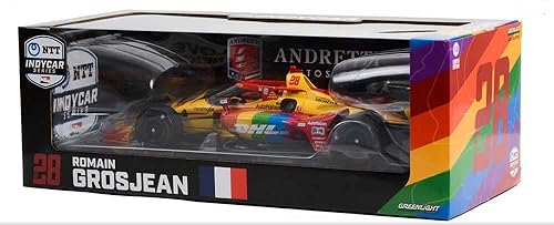 Miniatura 2 de Greenlight 11172 2022 NTT IndyCar Series - # 28 Romain Grosjean / Andretti Autosport, DHL entregado con orgullo a escala 1:18 Diecast Indy 500
