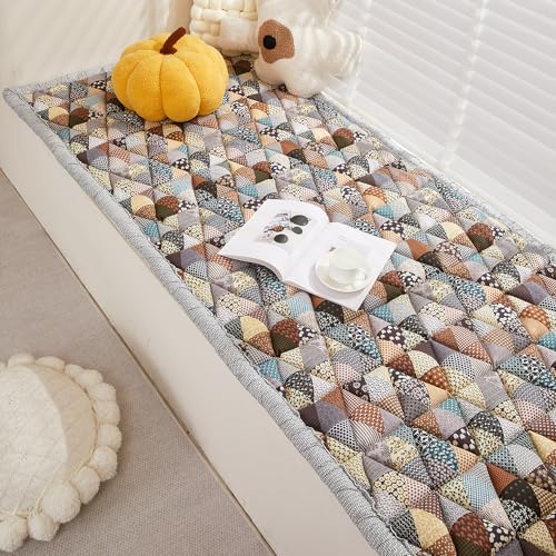 Awjcsv Cotton Sofa Cover, Non Slip Couch Cover for Dogs Washable for 3 Cushion Couch Sofa Pet Friendly (Gray, 27.6