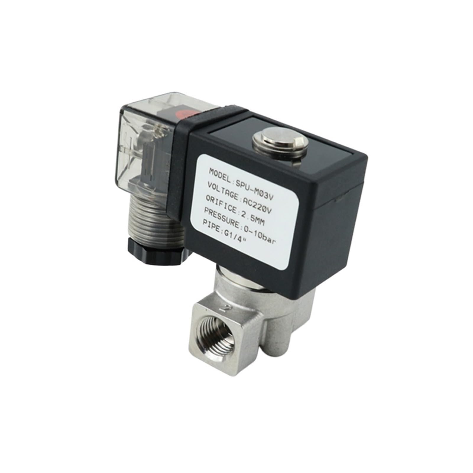 Nxdpajqizh 220Vac Normally Closed Stainless Steel Solenoid Valve 12Vdc(,Only A Valve)