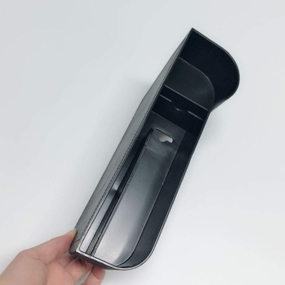 Organizer Per Auto Da Sedile - Doppia Scatola Portaoggetti Con Porta USB, Per Console Centrale, Nero - Foto 2