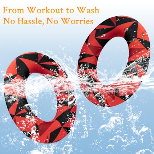 Image of SOULWIT Silicone Ear Pads Cover Protector for Bose QuietComfort QC15 QC25 QC2 QC35 QC45 /Ae2 Ae2i Ae2w /SoundTrue & SoundLink AE Headphones Cushions, Sweatproof, Easily Washable - Red Storm