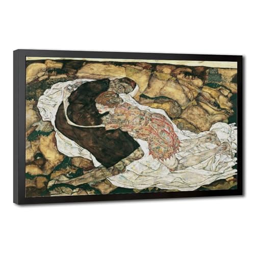 Poster Death And The Maiden Egon Schiele pour habiller un mur vide sans percer de gros trous