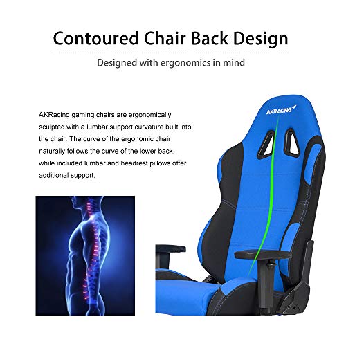 Akracing Core Series Ex Gaming Chair, Blue/Black #TOP6