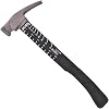 Boss Hammer 12 oz. Construction Grade Ti64 Titanium Hammer with Tough-Fiber Shock-Absorbing Fiberglass Handle - No-Slip Grip, Smooth Faced - Made in USA - BH12TIPFS