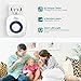 Liztek Portable Wireless Doorbell with 2 Remote Button and 1 Receiver Operating at 1000 feet Range with 52 Wireless door Chimes, Batteries Not Required for Receivers (White)