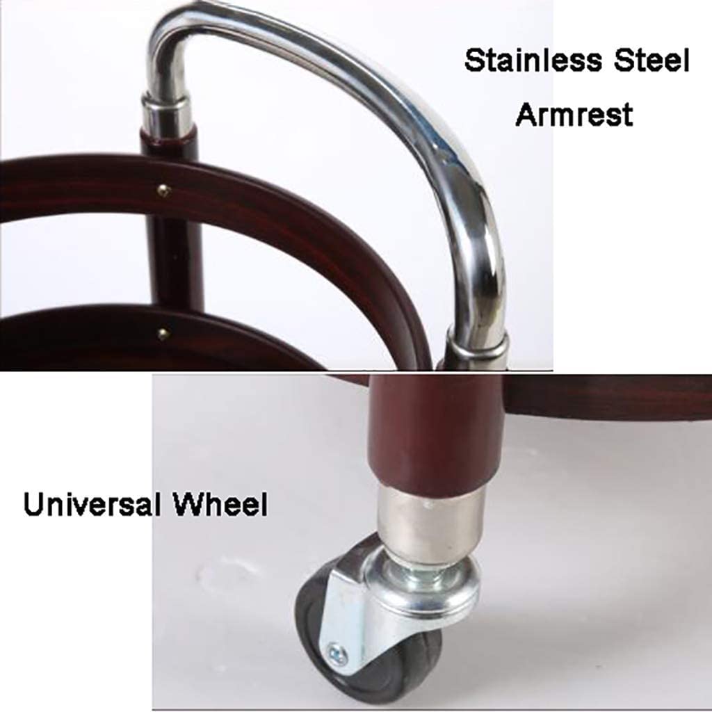 Carrito de Servicio para Bar, Ideal para hoteles, Negocios y restaurantes. Carrito de Acero Inoxidable de 2 Niveles, Carrito de Servicio de Vino de Madera Maciza, Carrito de cateri