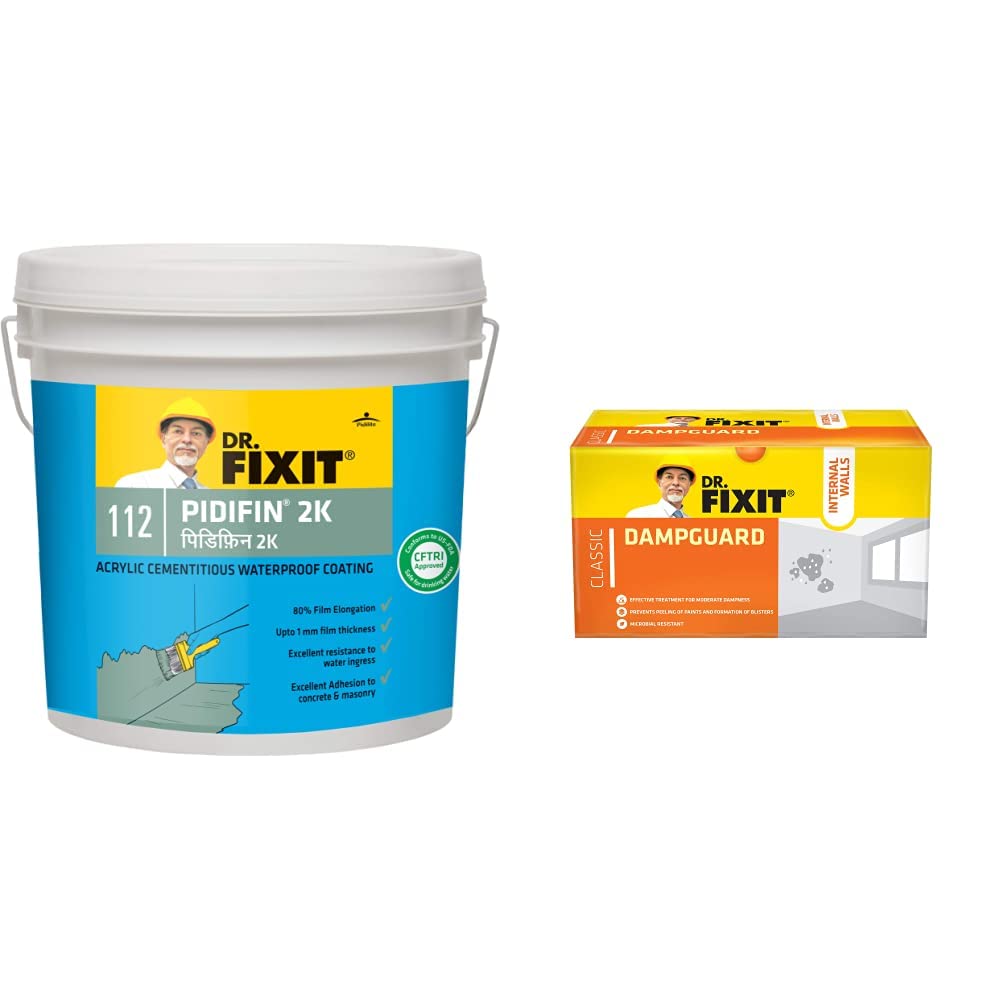 Dr. Fixit 112 Pidifin 2K 2Parts Flexible Acrylic Cementitous