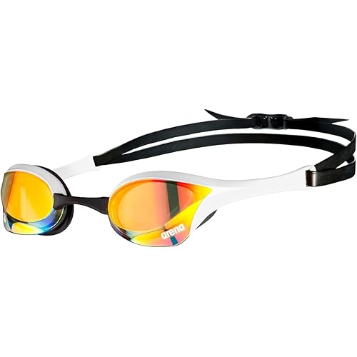 Arena Unisex Cobra Ultra Swipe Racing Swim Goggles for Men & Women Anti-Fog Technology Dual Strap, Mirror/Non-Mirror Lens