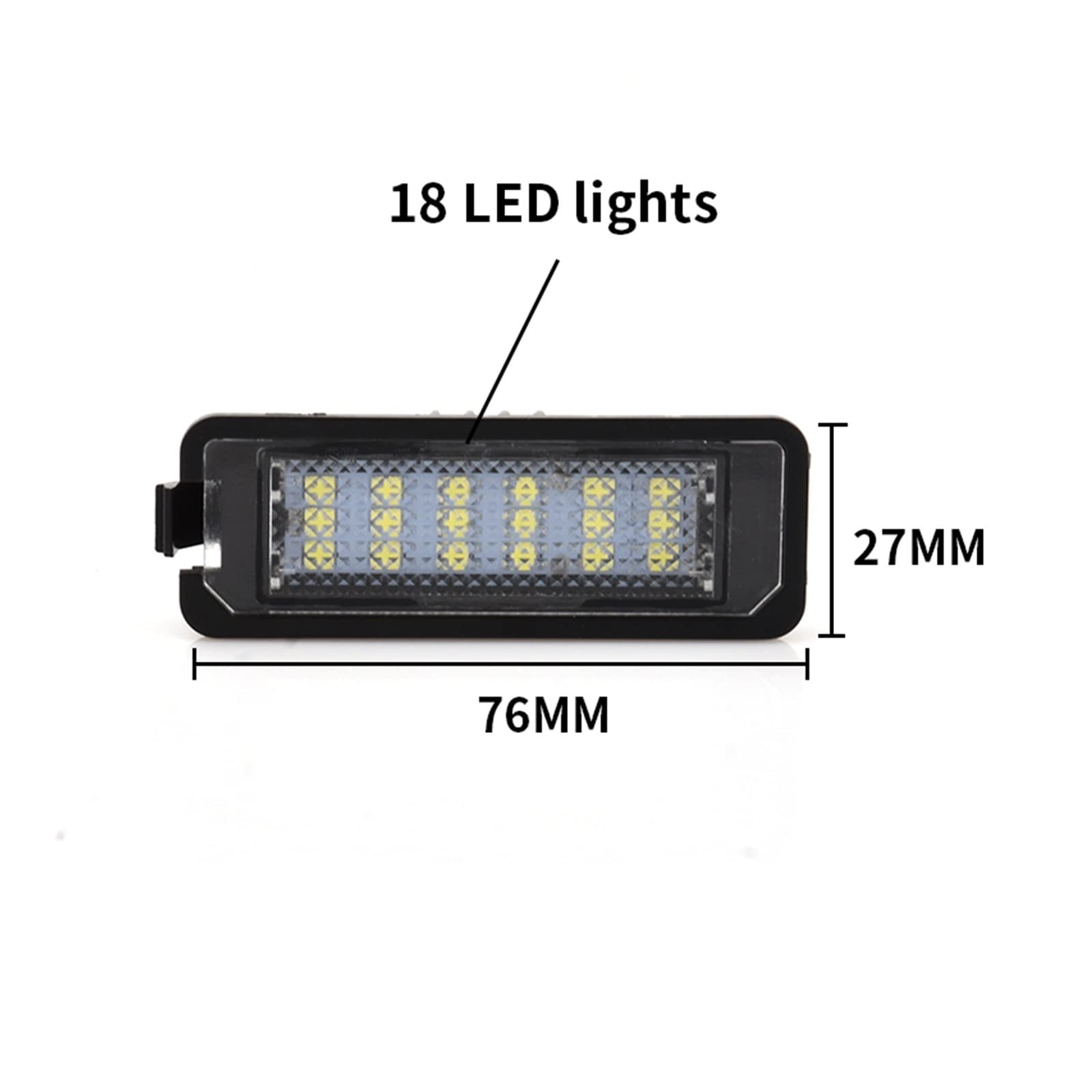 Luz de la placa del auto 2 Uds 12V Canbus - Luces De Matrícula Para GOLF 4 6 Polo 9N Para MK5 GTI MK6 MK7 Lámpara De Luz De Matrícula