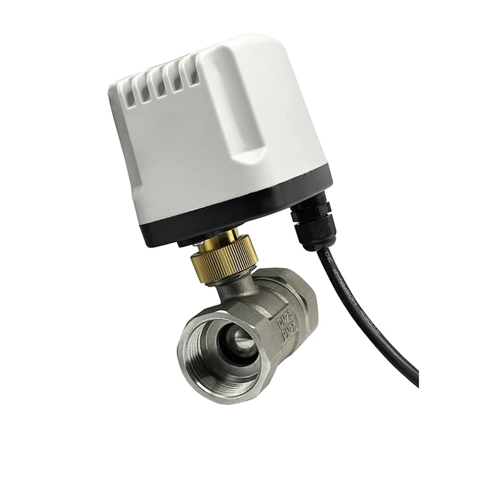 304 Stainless Steel Motorized Valve 220V 12V 24V 3-Wire 2 Control Electric Ball Big Torque Metal Motor(24VDC,DN32)