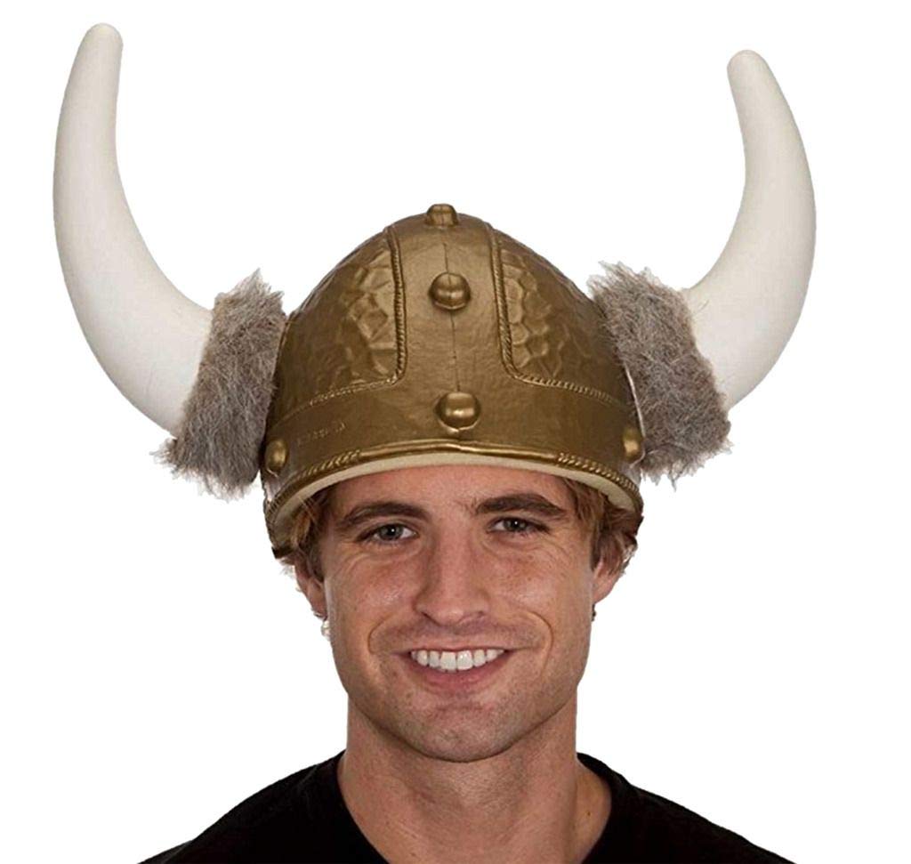 Jacobson Hat CompanyMen's Viking Helmet with Horns and Fur