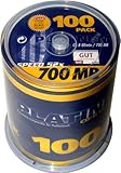 Bestmedia Platinum CD-R700 CD-Rohling 80min 700MB 52x, 100er Spindel