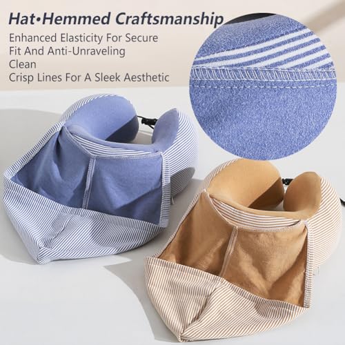 Almohada de viaje con espuma viscoelástica y capucha miniatura 4