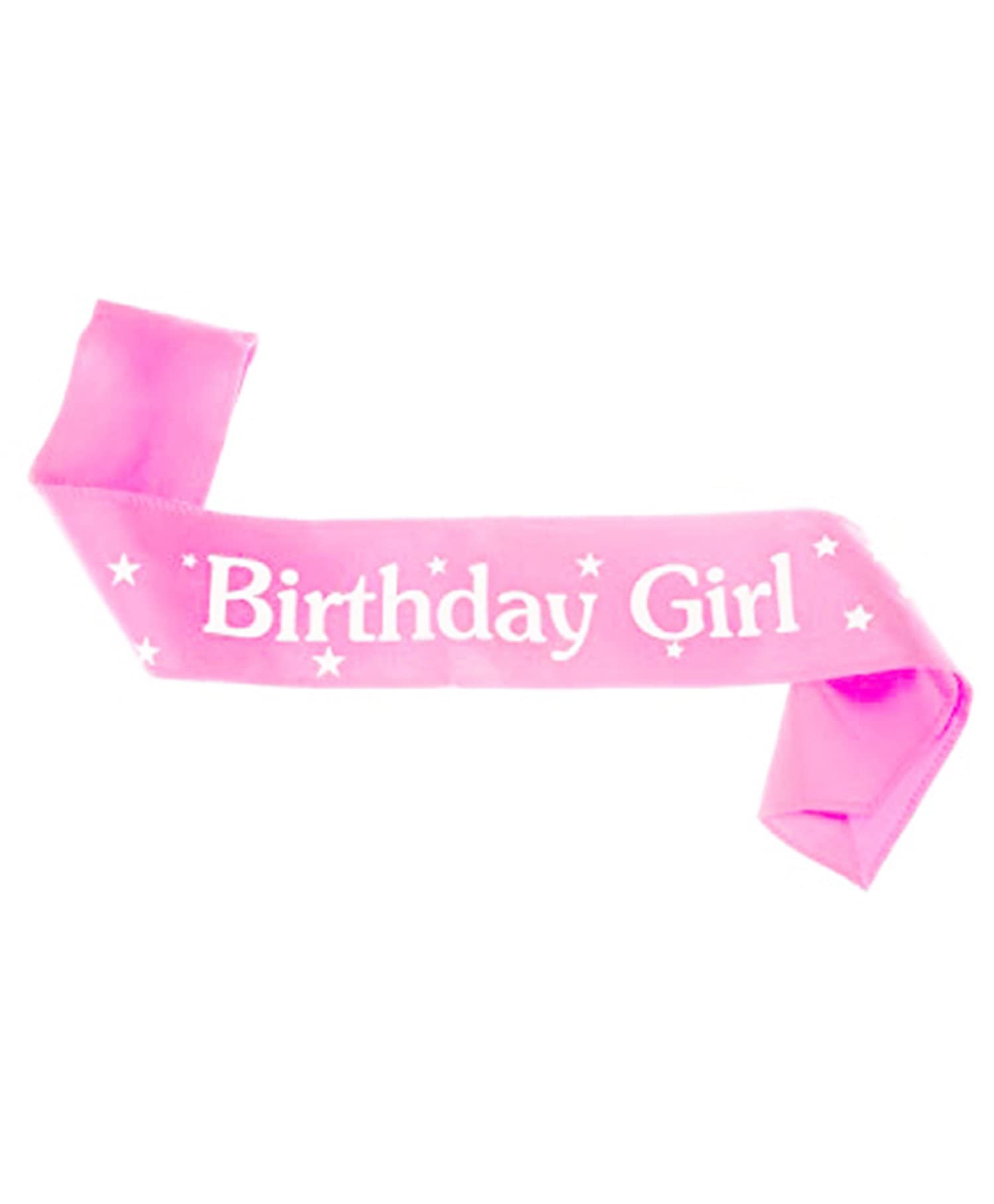 Fun Affairs Elegant Birthday Girl Satin Sash Pink White 13th, 16th,18th, 21st Favors Decoration Sash for Girls Birthday Party, 1pc 3