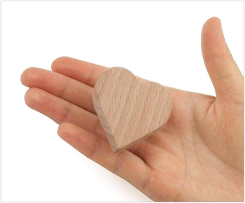 Yasirona COZZYBEN Aeiniwer XGATML Gywinovo 5PCS-Heart Shaped Natural Wood Cabinet Funiture Drawer Knobs Pulls Handels Hardware