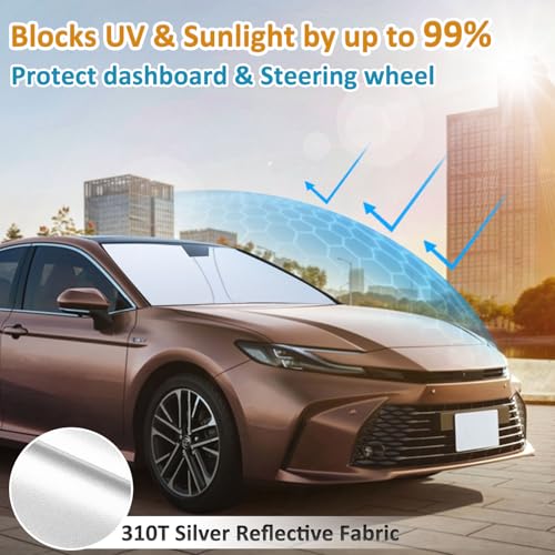 Pare-soleil épais haut de gamme TOPINSTALL compatible Toyota Camry 2025