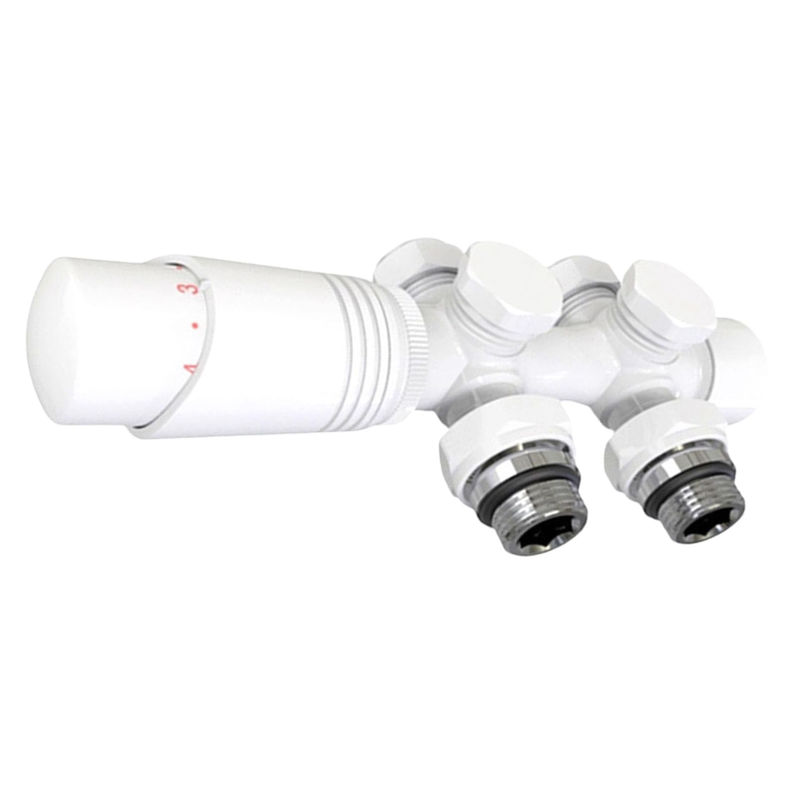 Praktische Thermostat Heizkörperventile in Eck und Durchgangsform zur Verbesserung der Heizeffizienz Anthrazitfarbene G1 / 2-Thermostat Heizkörperventile