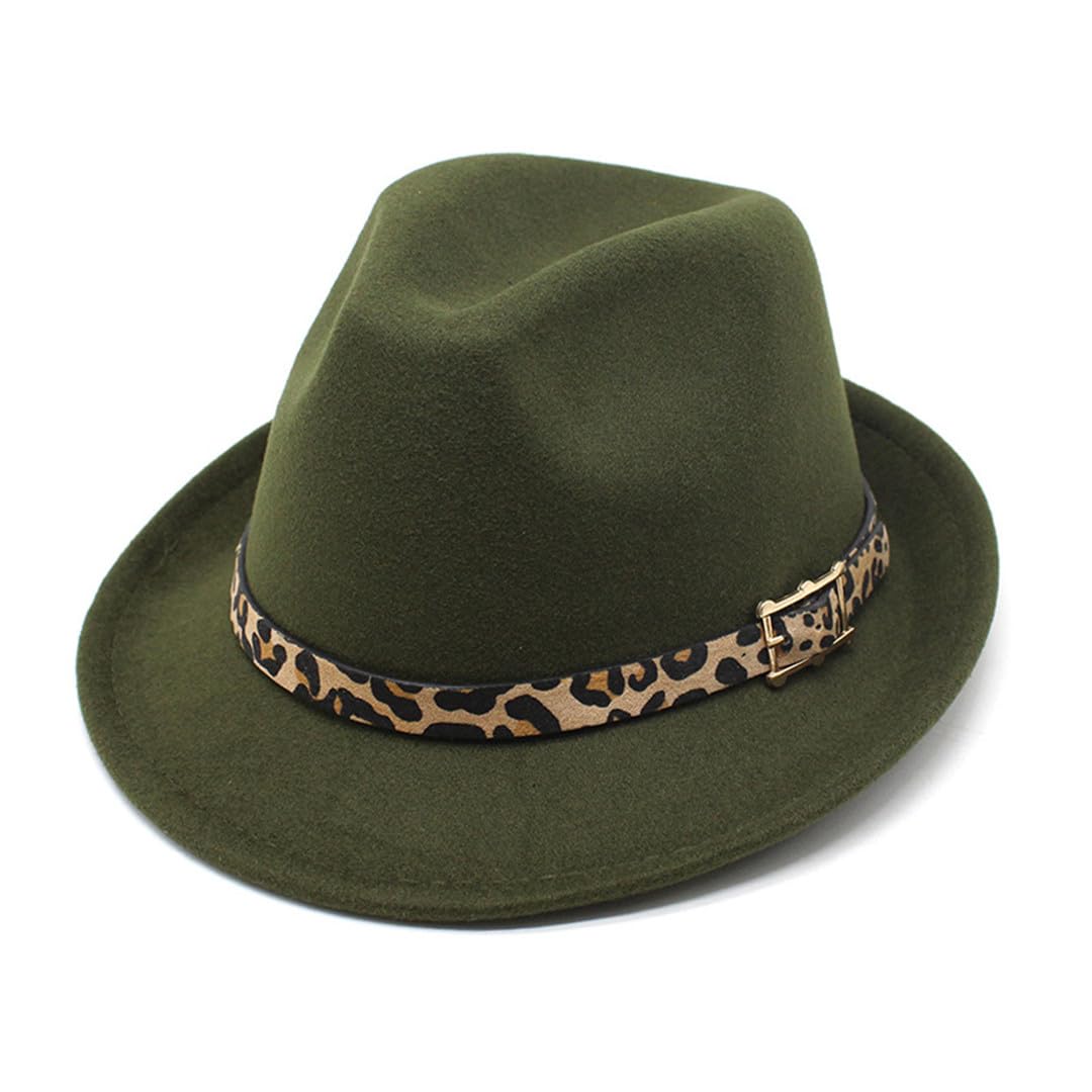 Lmtossey Vintage Fedora - Cappello da chiesa invernale Panama Top Jazz in feltro