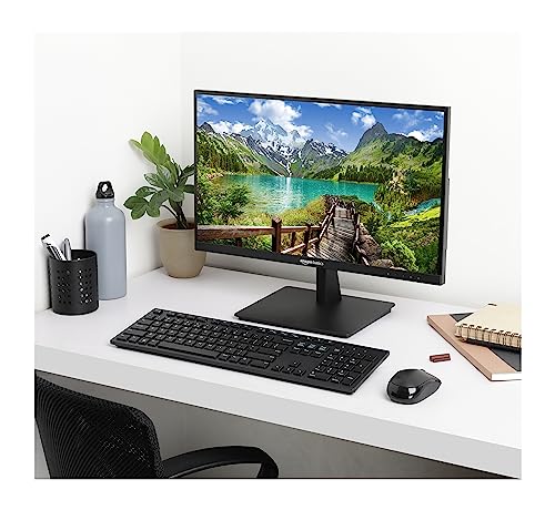 Image of amazon basics 21.5 inch Full HD, Slim LCD Monitor with LED Back Light Technology, Stylish Bezel-Less Design, Wide Angle, in-Built Speakers, Flickerless