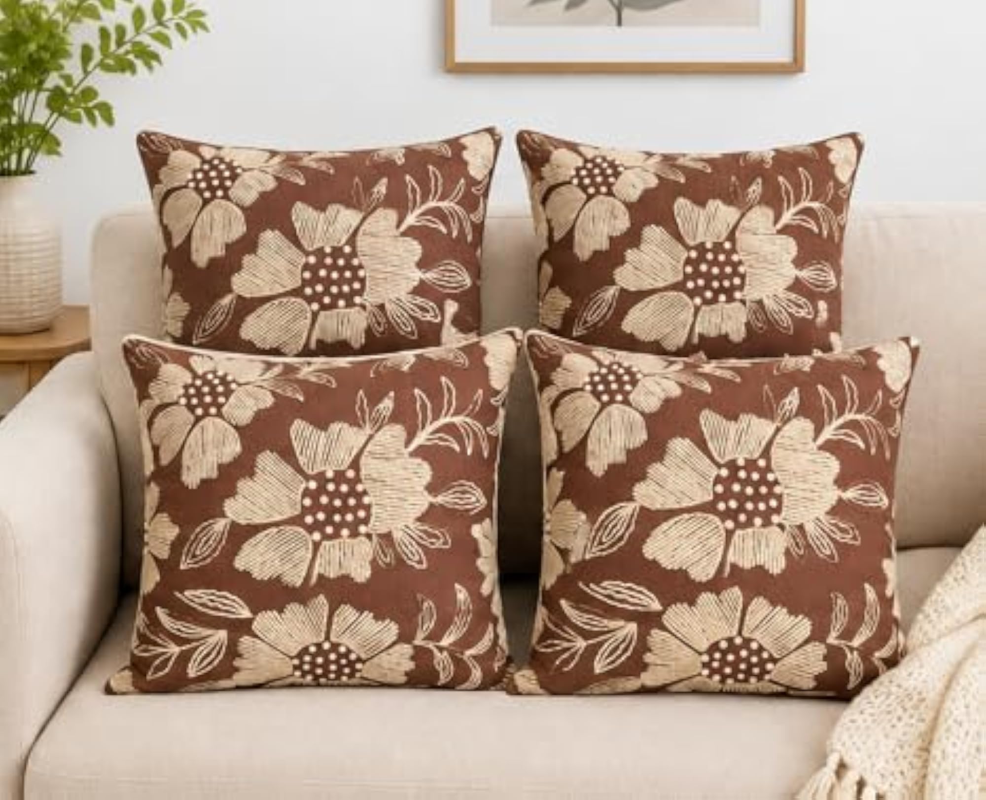 Cushion Covers & Flowers Prints