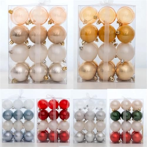 Boules de Noël 6 cm légères pour protéger les branches du sapin - 3