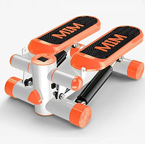 Mini paso a paso para ejercicio, escalera, monitor LCD para entrenamiento en interiores, aeróbico, entrenamiento, color naranja