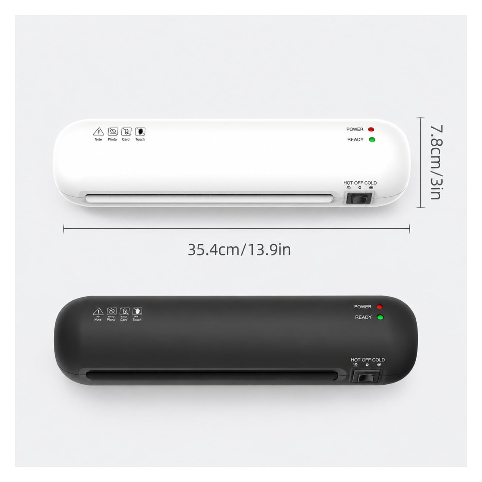 Laminator, Zestaw Do Laminowania Biurkowego A4 230 Mm do domu i biura | Laminowanie Na Gorąco I Zimno, System 2 Rolek, Maksymalna Szerokość 9 Cali, Z Obcinakiem(Black)