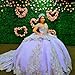 Mouccy Luxury Lovely Mint Green Quinceanera Dresses Puffy Lace Beaded Sweet 16 Dress Tulle Gold Appliques Evening Gowns 6