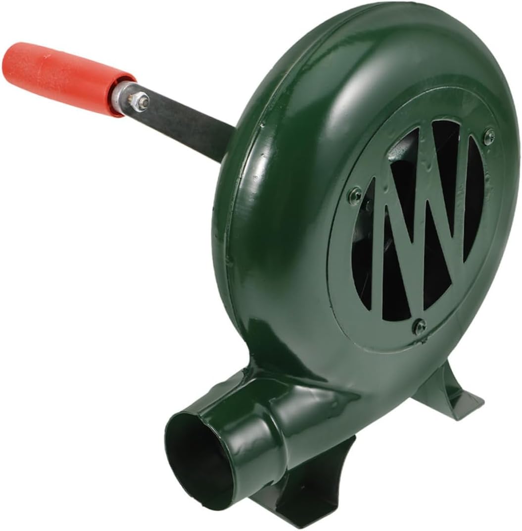 Milisten Handheld Air Blower for Barbecue Camping Manual Fire Blower Portable Outdoor Fan Adjustable Speed for Grilling and Fire Starting