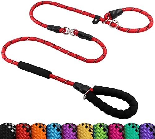 XBEN Retrieverleine 120cm - Robuste Hundeleine Mit Komfortgriff