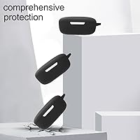 Vista 2 de Compatible con redmi Buds 4 Lite - Funda protectora a prueba de golpes, compatible con carga inalámbrica (negro-blanco)