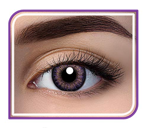Aryan Quaterly (3 Months) Color Contact Lens (-4.50 Wild Violet)