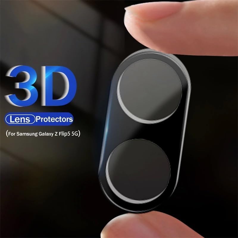 Image of DD SON Back Camera Lens Protector Tempered Glass For Samsung Galaxy Z Flip6 5G Case Friendly with Edge to Edge Coverage and Easy Installation Kit, Pack of 1