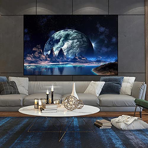 アート239　「宇宙空間(グリーンブルー)」　インテリアコーディネート アート239 「宇宙空間(グリーンブルー)」 インテリアコーディネート