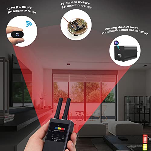 Détecteur de Signal RF sans Fil, Caméra Haute Sensibilité GPS Tracking Device Bug Detector for GPS Listening Device… - Image 5