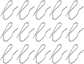 60Pcs Metal Curtain Hooks, Wobe Silver Rustproof Stainless Steel Plated Nickel Hooks Heavy-Duty Offset Pin-On Drapery Hooks for Window Curtain, Door Curtain and Shower Curtain(1.2" x 1")