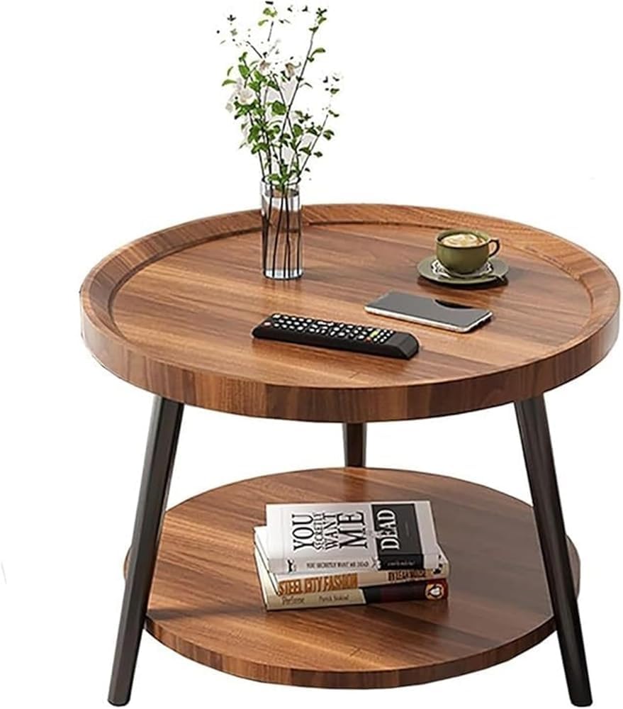 Table basse pour salon encombré : la solution de rangement chic à 2 niveaux