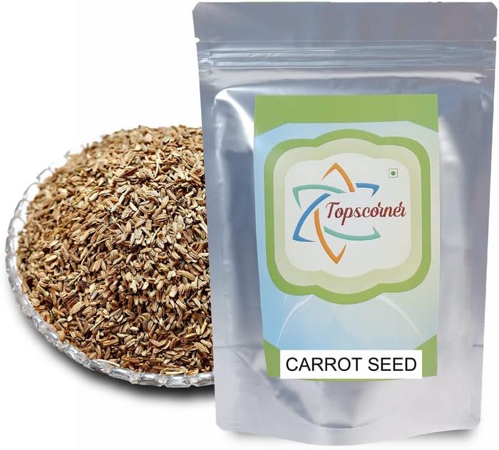 Topscorner Edible Carrot Seeds - Beej Gajar - Daucus carota, 400 Grams