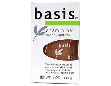 Basis Vitamin Bar Soap - 4 Oz, Pack of 5