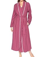 Cyberjammies Nora Rose Katherine 1619 Women's Red Herringbone Spot Robe 10