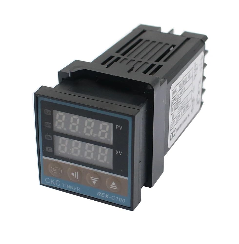 Wtukmo REX-C100 Digital PID Intelligent Temperature Controller Universal/K Type REX C100 Thermostat SSR Relay Output(SSR Output)