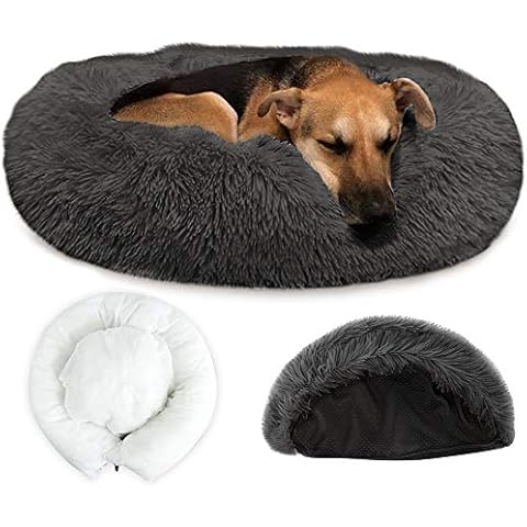 Nasjac Pet Beruhigendes Bett, warmes Donut-Hundebett Cover