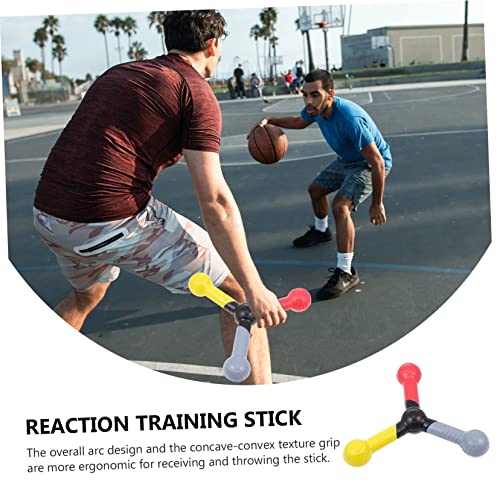 Besportble Reaction Training Stick Soccer Training Equipment Sports Toys Catch Training Tool Training Bar Reactive Ball Trainer Hand-Eye Coordination Ability Improving Tool Catch Stick Cane #TOP1