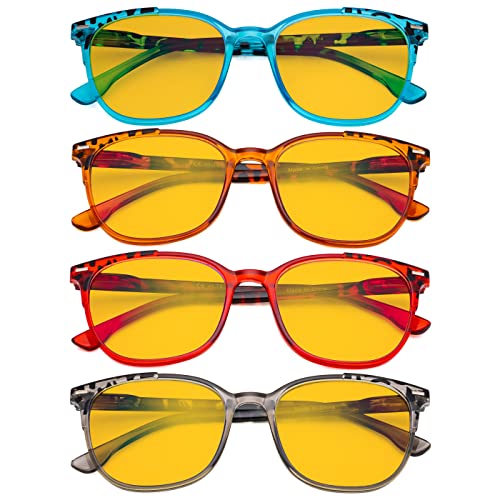 Image of Eyekepper Ladies Reading Glasses - 4 Pack Large Square Readers for Women