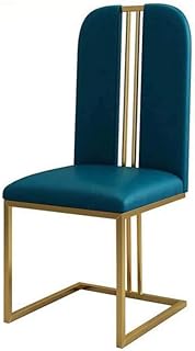 Trasero del Bolso de Metal Ligero Europea Presidente posmoderna Cena la Silla Simple Home Restaurante Creativo Fashion Cafe Suave